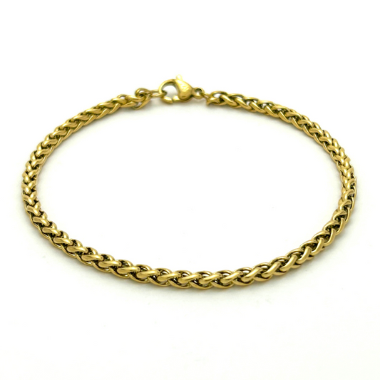 Gold Wheat Bracelet