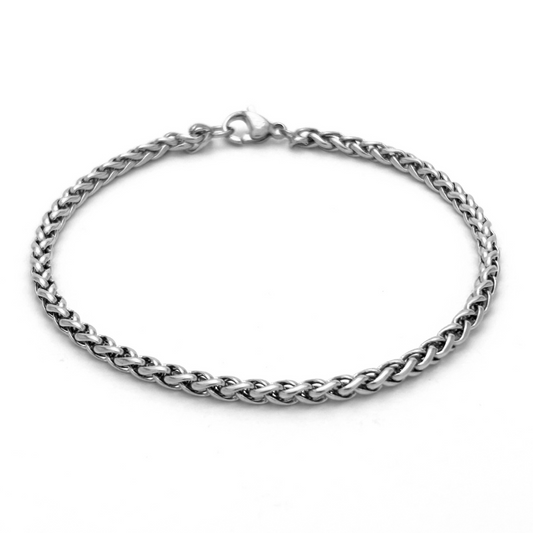 Silver Wheat Bracelet