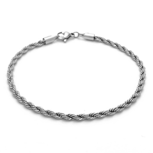 Silver Rope Bracelet